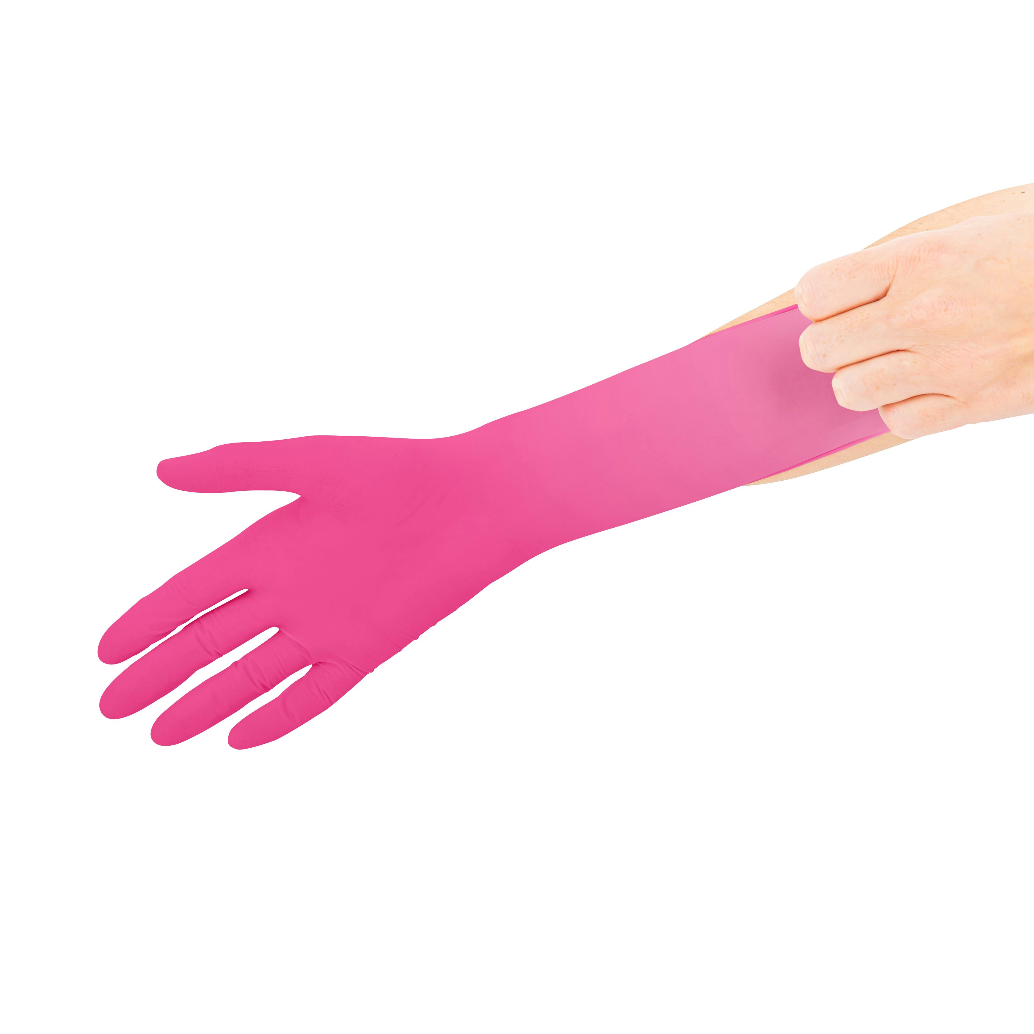 SF Nitril Handschuhe, Latex-frei Größe S, Magenta, 100 Stück