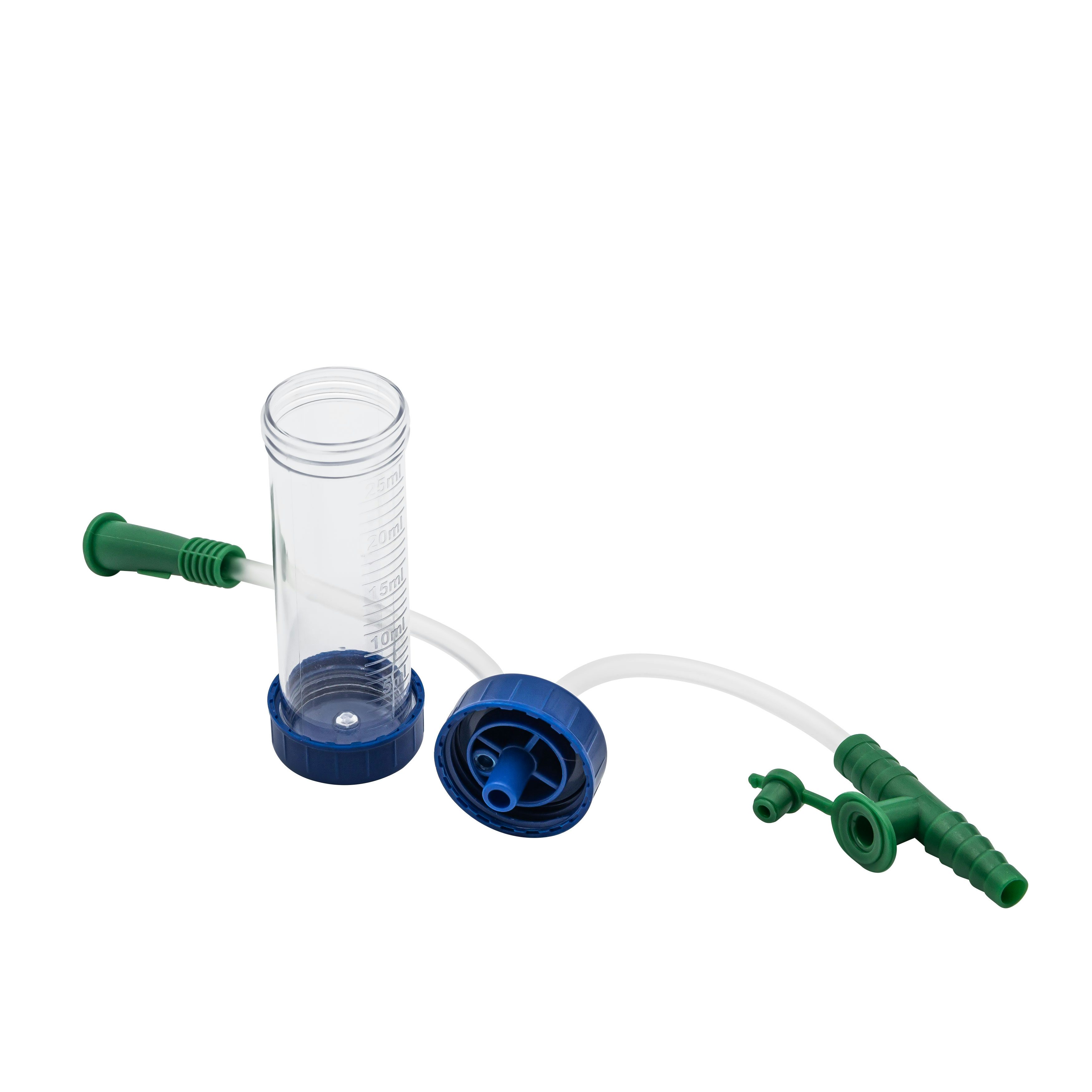 Schleimabsauger 2 x 80mm, Trichteransatz Ch.14, Fingertip, Schraubkappe, Selbstklebeetikett, Einmalprodukt, Steril