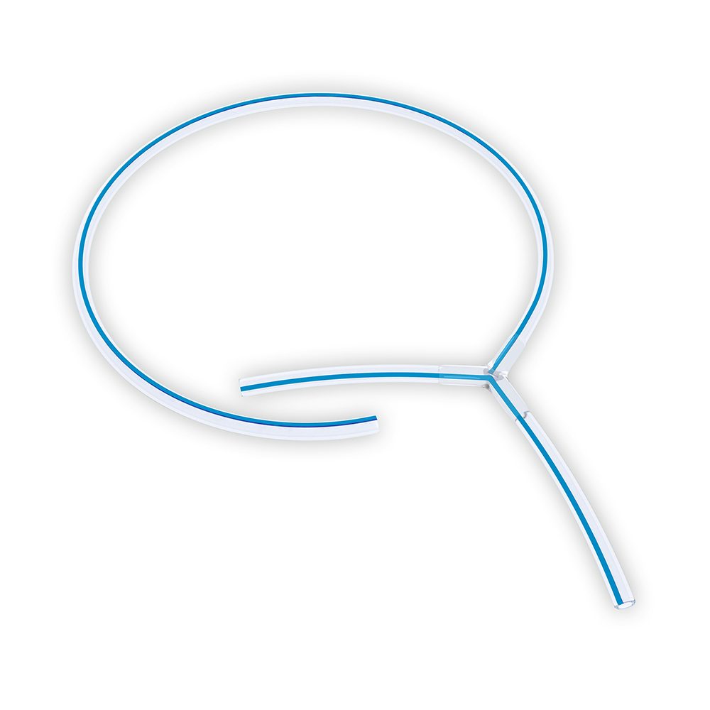 T-Drainage, 500 mm, Ch. 20, Steg 160 mm, Röntgenkontraststreifen