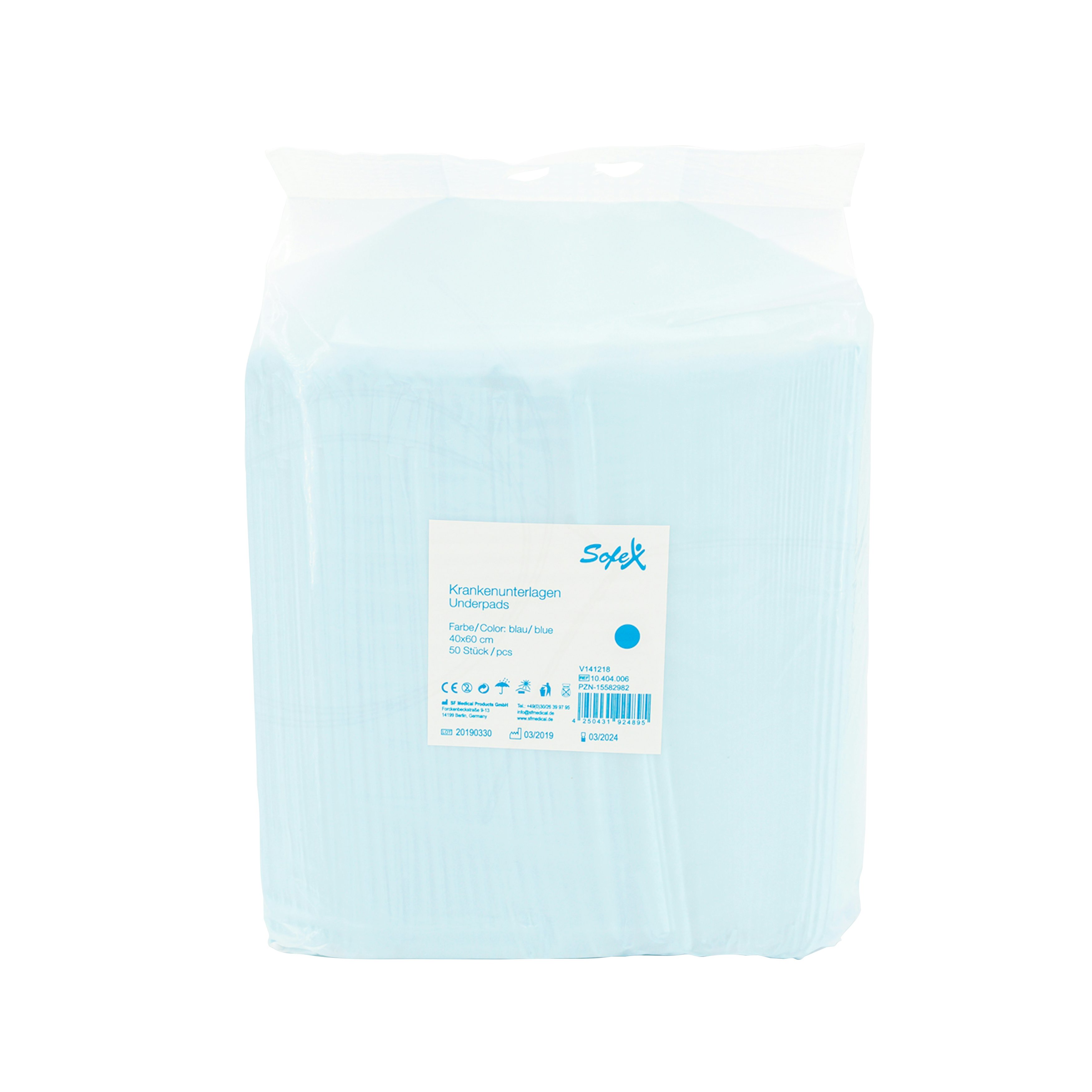 Sofex Krankenunterlagen Blau