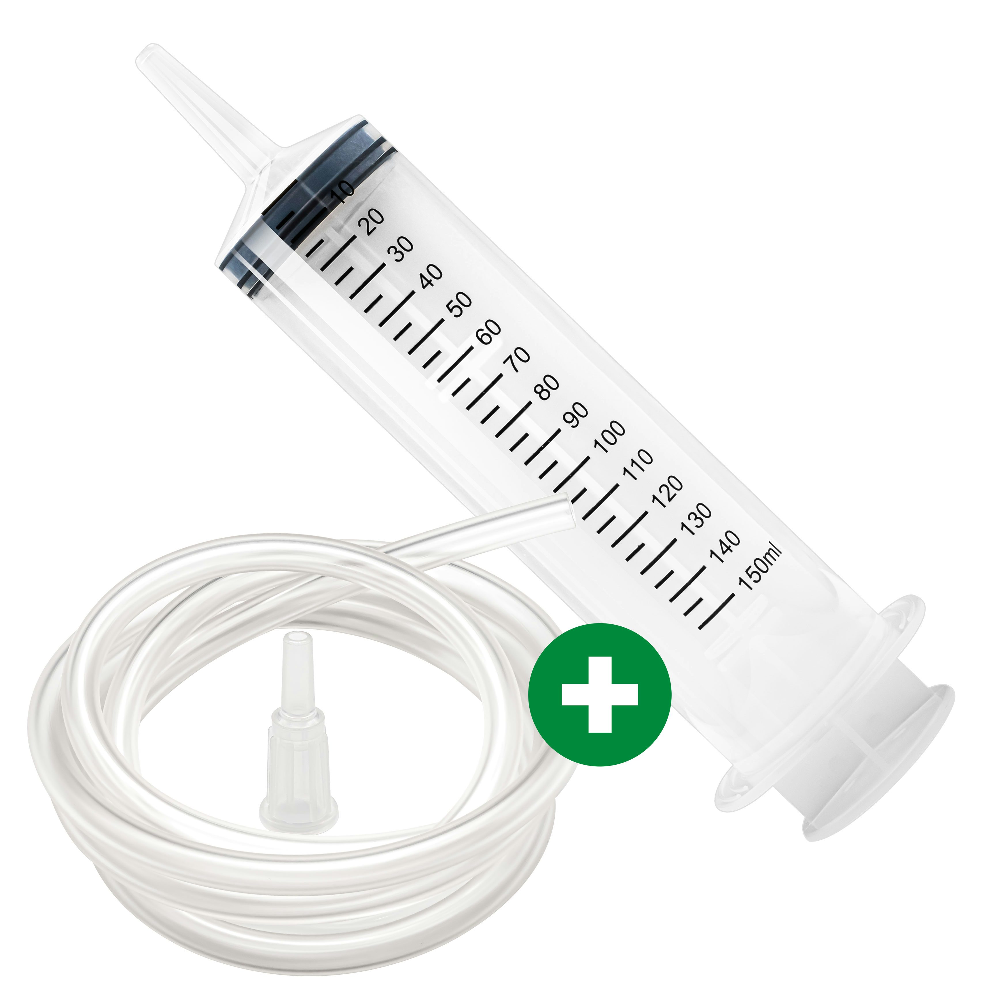 Spritze 150 ml mit Schlauch 1 m