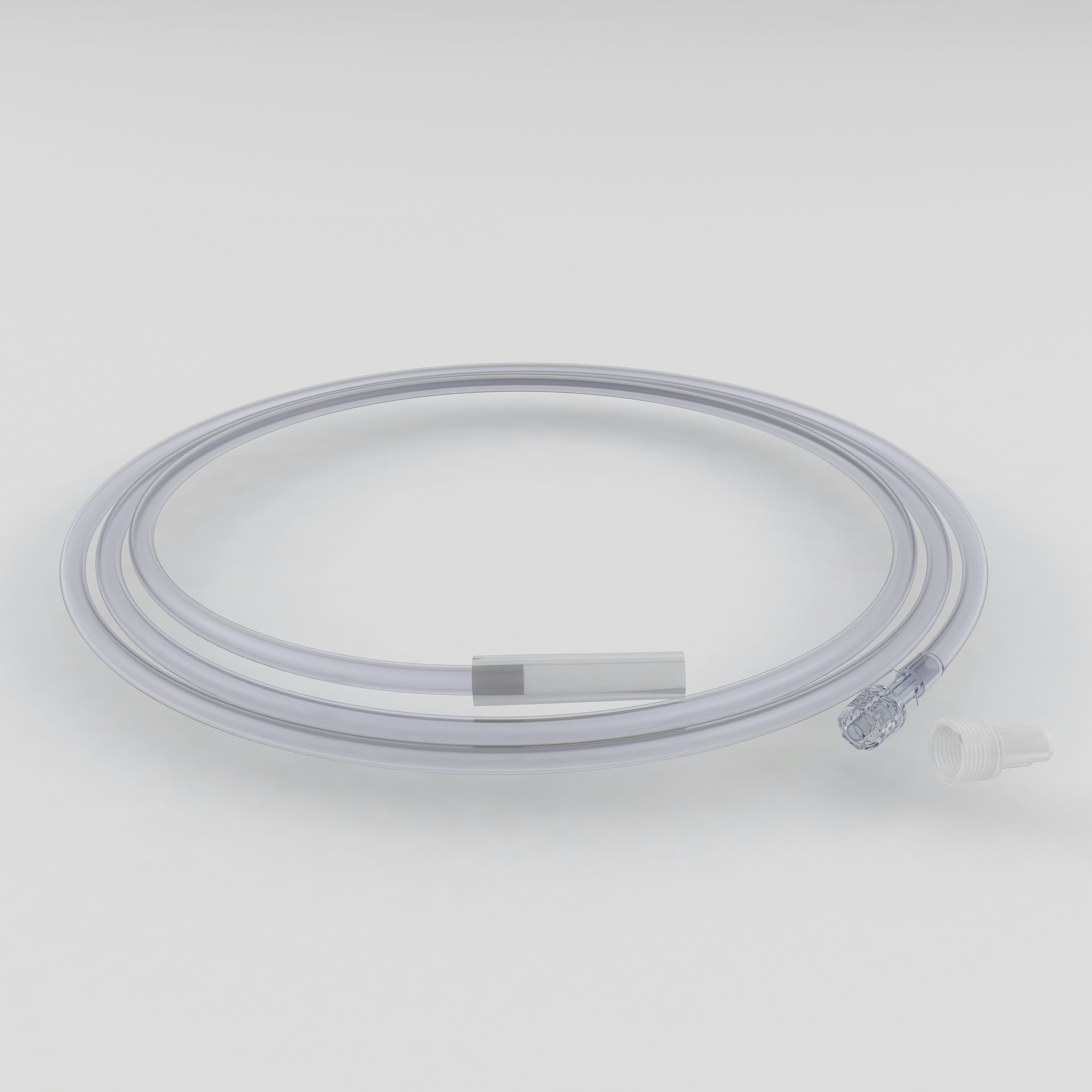 Absaugschlauch, 1800 mm, Ch. 18, einseitig Silikonansatz, einseitig LL pos