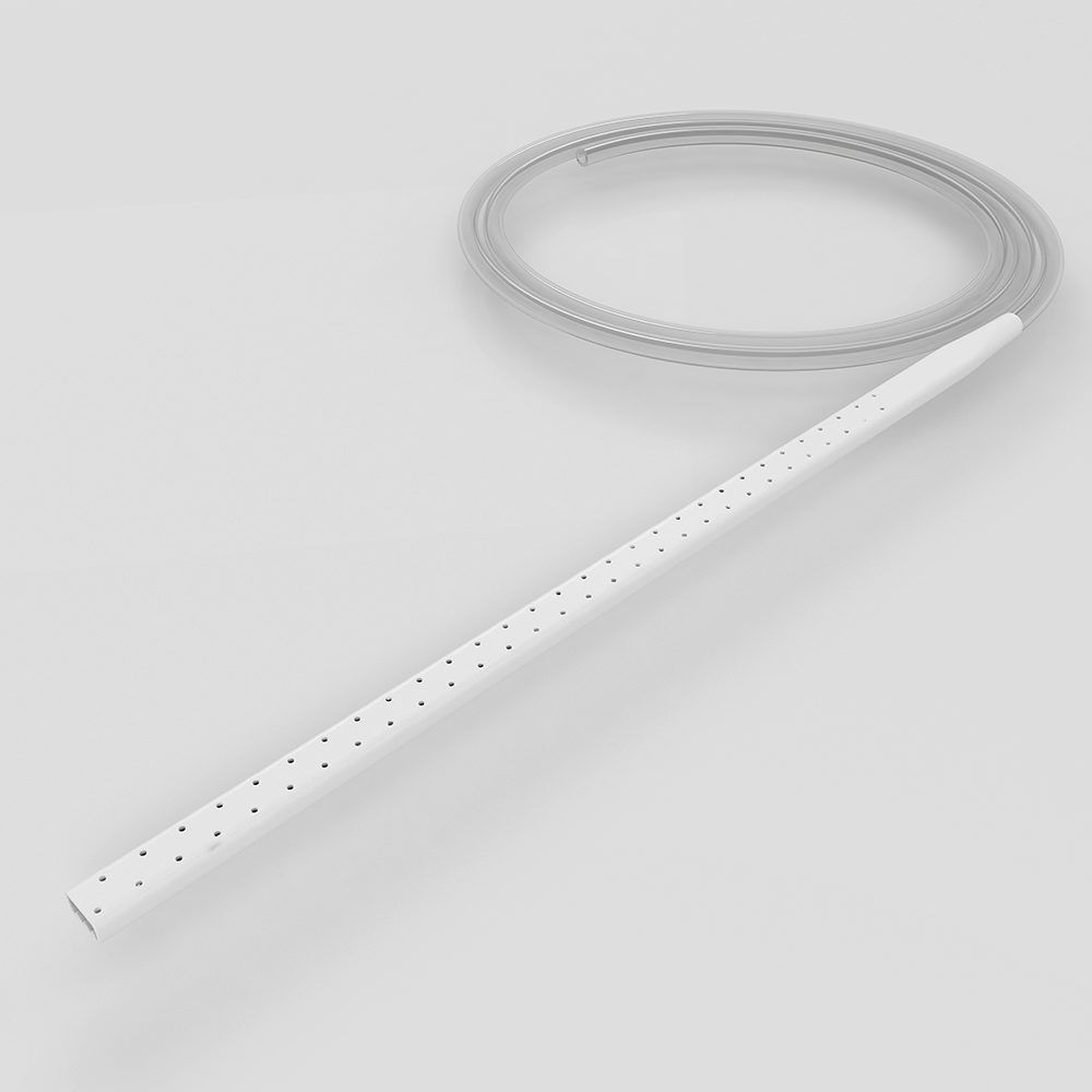 Saugset mit Silikon-Flachdrainage, Saugreservoir 1000 mm³ ; Flachdrainage Breite 7 mm, Höhe 4mm,