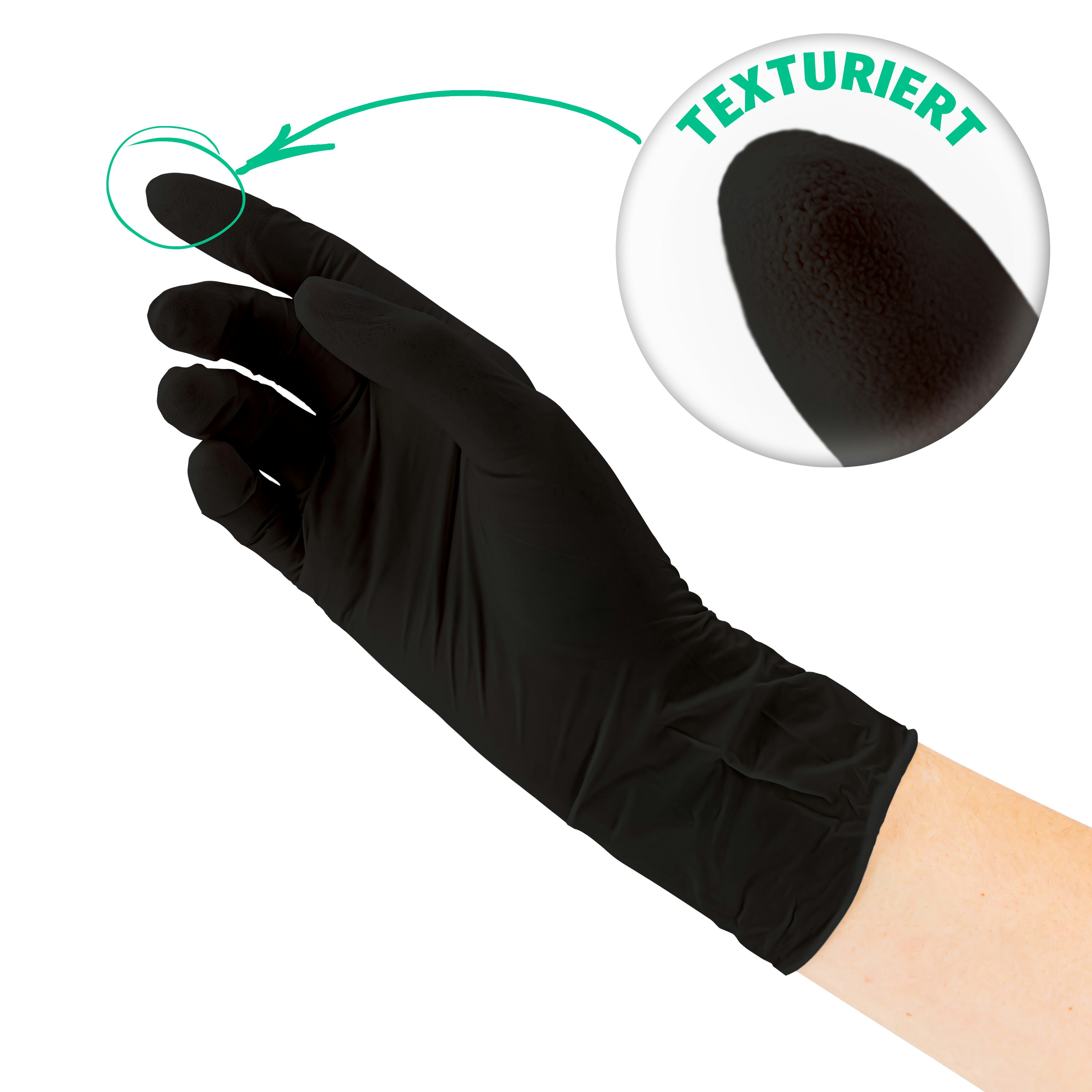 Bild 6 SF Nitril Handschuhe schwarz