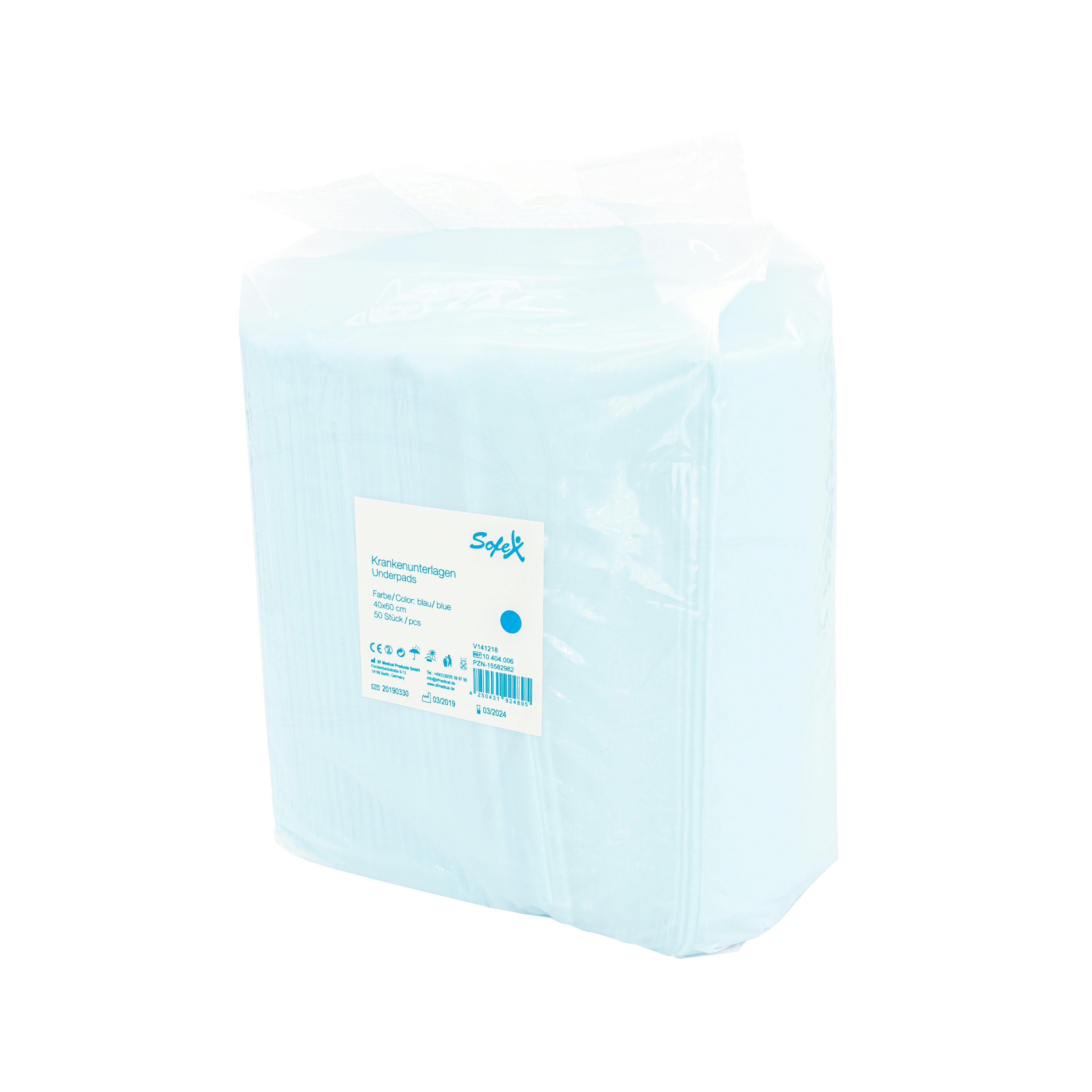 Sofex Krankenunterlagen Blau