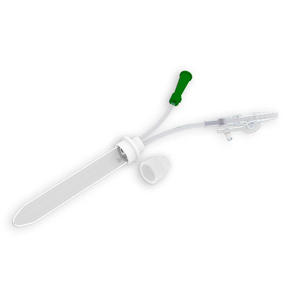 Trachealsaugsatz, 2x à 80 mm; Trichteransatz Ch.14, Fingertip; Verschlussstopfen; für