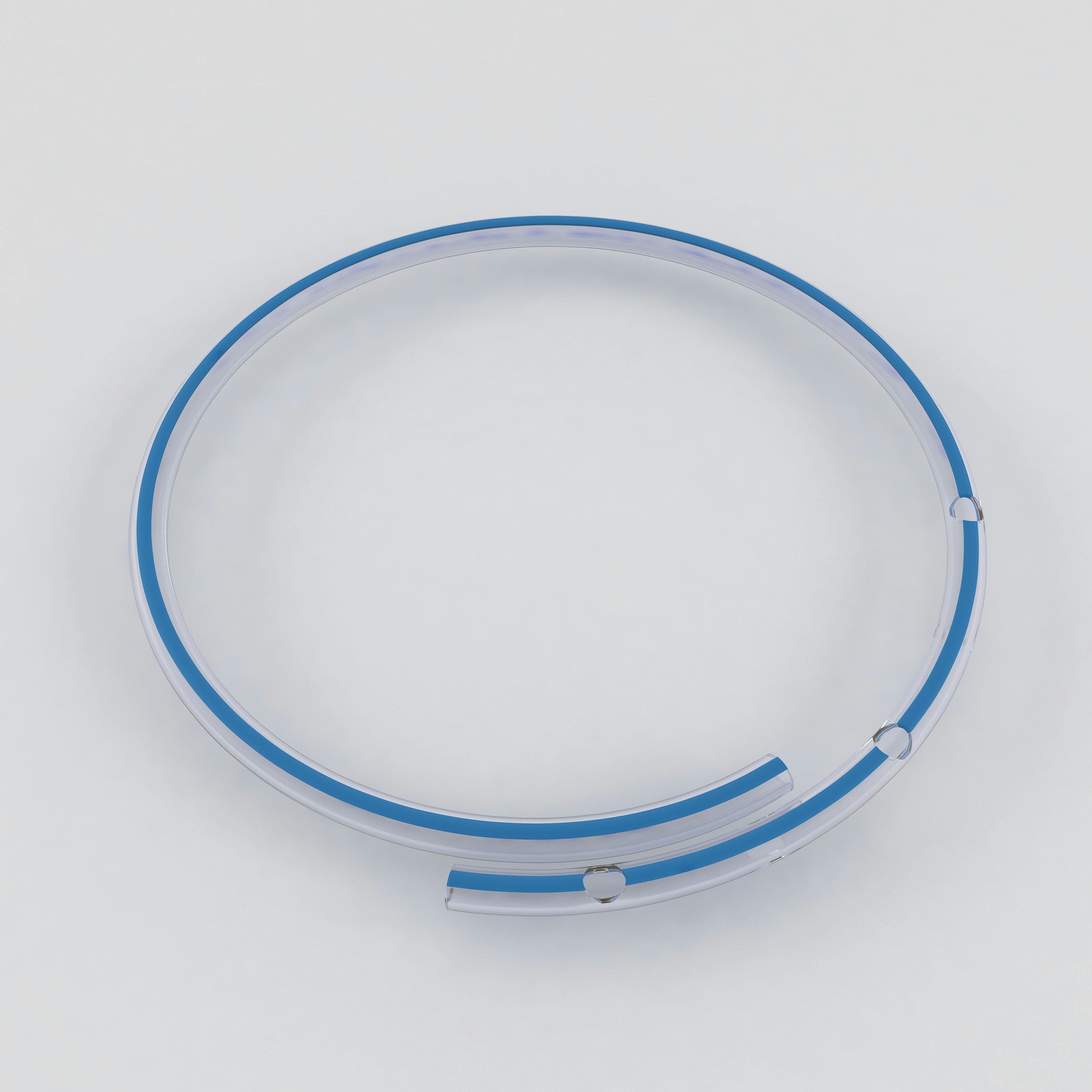 Silikon-Runddrainage, 500 mm, Ch. 21, 5 seitliche Augen, zentrale Öffnung, Röntgenkontraststreifen