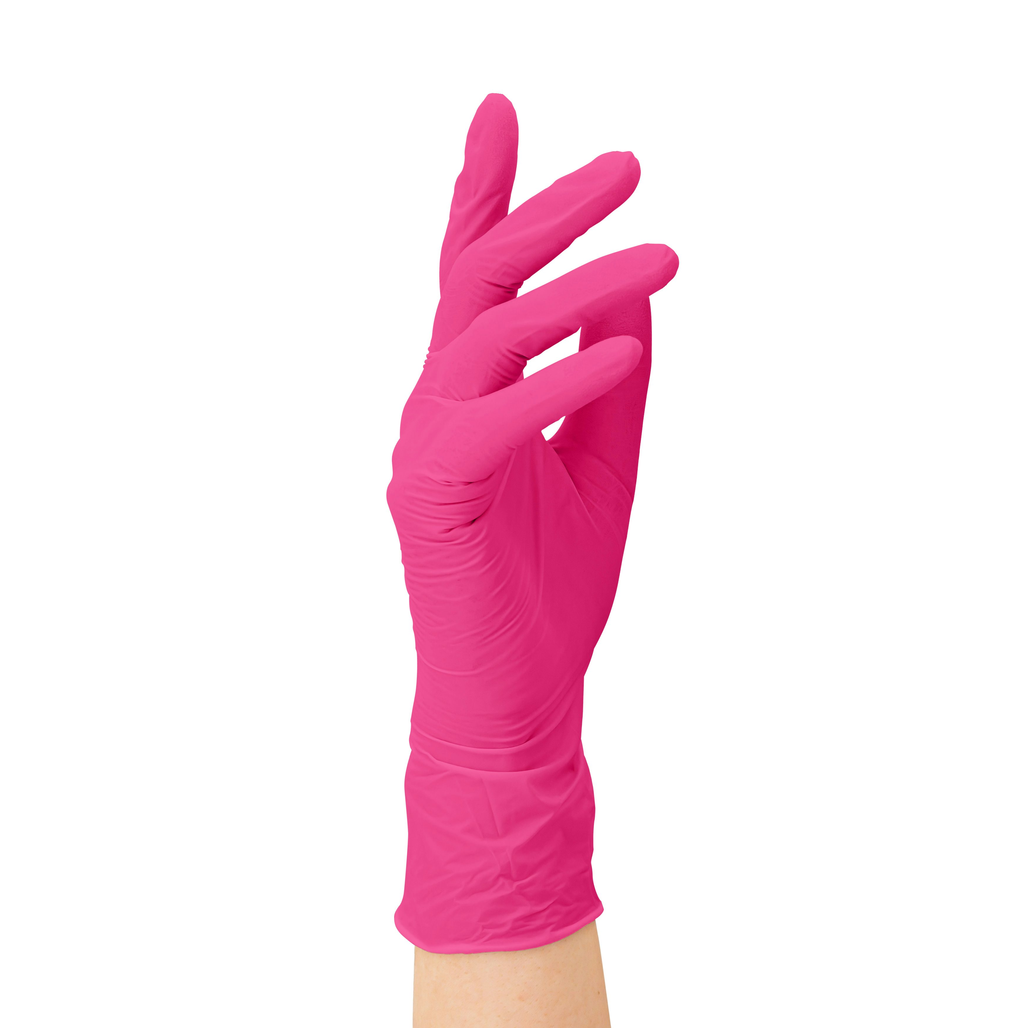 SF Nitril Handschuhe, Latex-frei Größe S, Magenta, 100 Stück