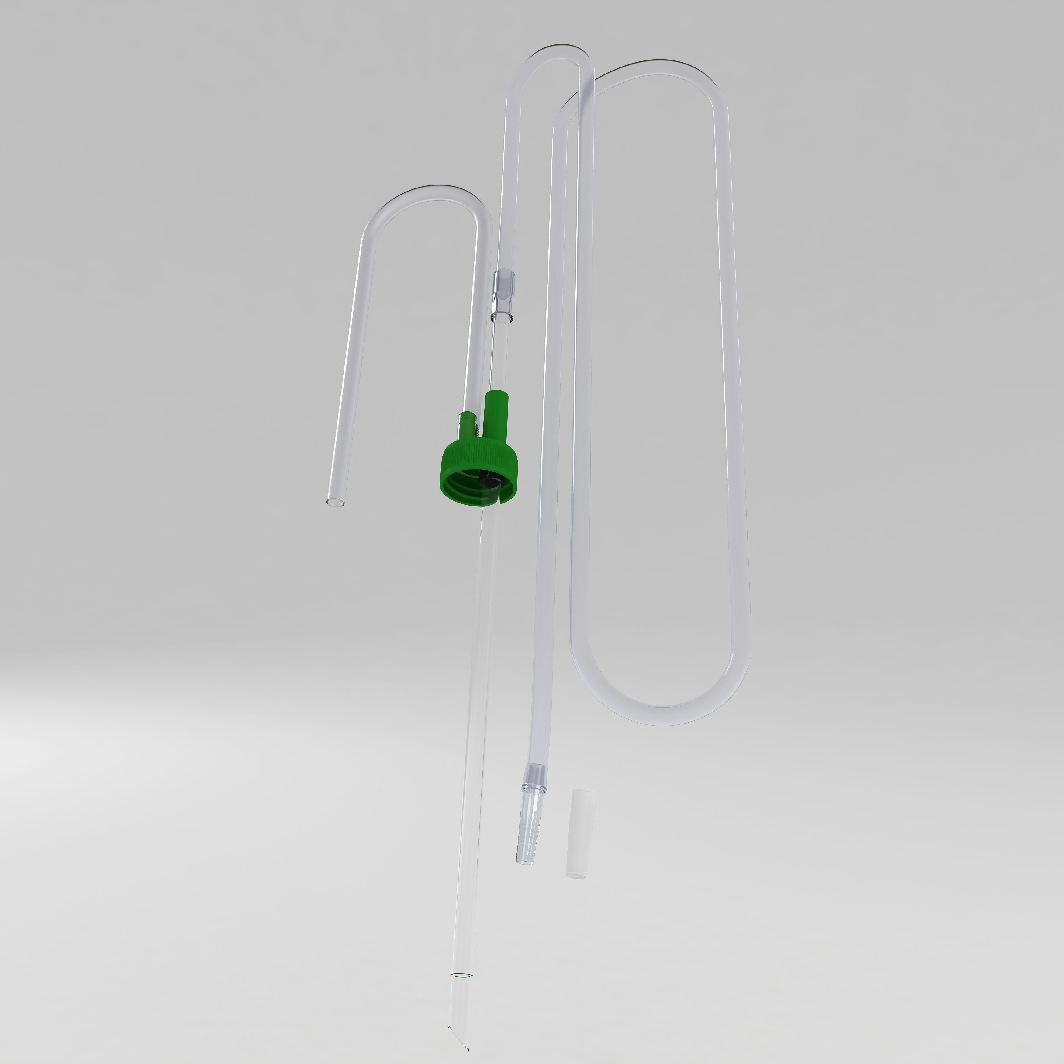 THORAFLEX I, Schraubaufsatz für eine Flasche, Patientenschlauch mit Stufenkonnektor,