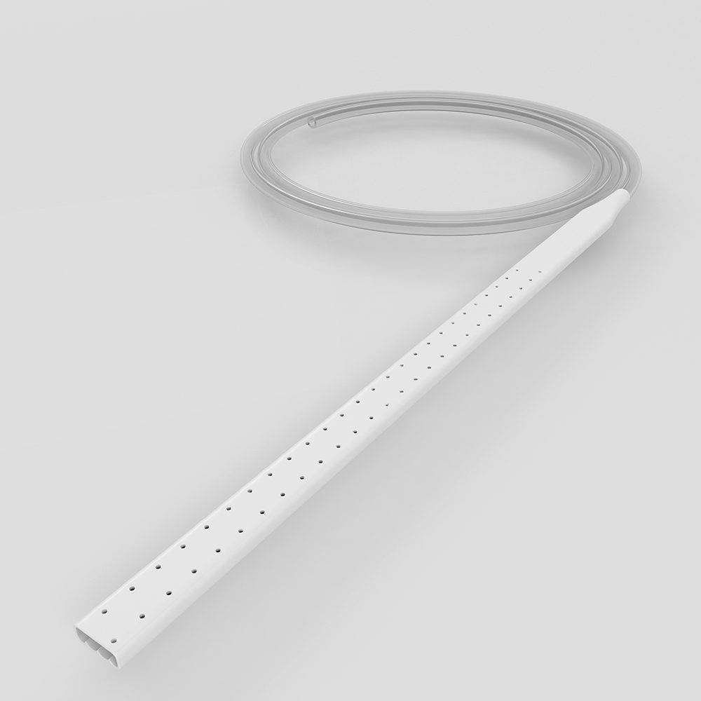 Saugset mit Silikon-Flachdrainage, Saugreservoir 1000 mm³ ; Flachdrainage Breite 10 mm, Höhe 4mm,