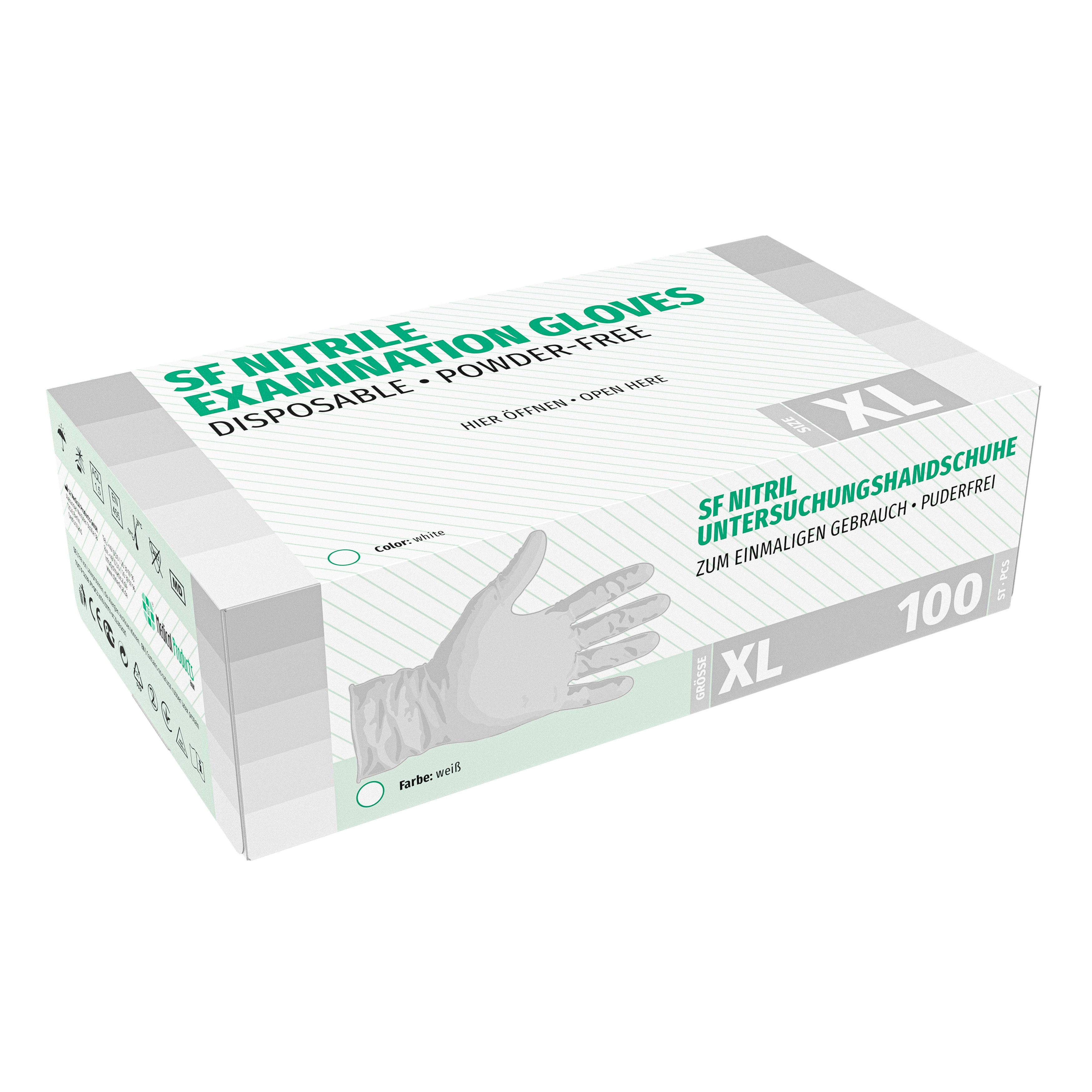 Bild 1 SF Nitril Handschuhe weiß