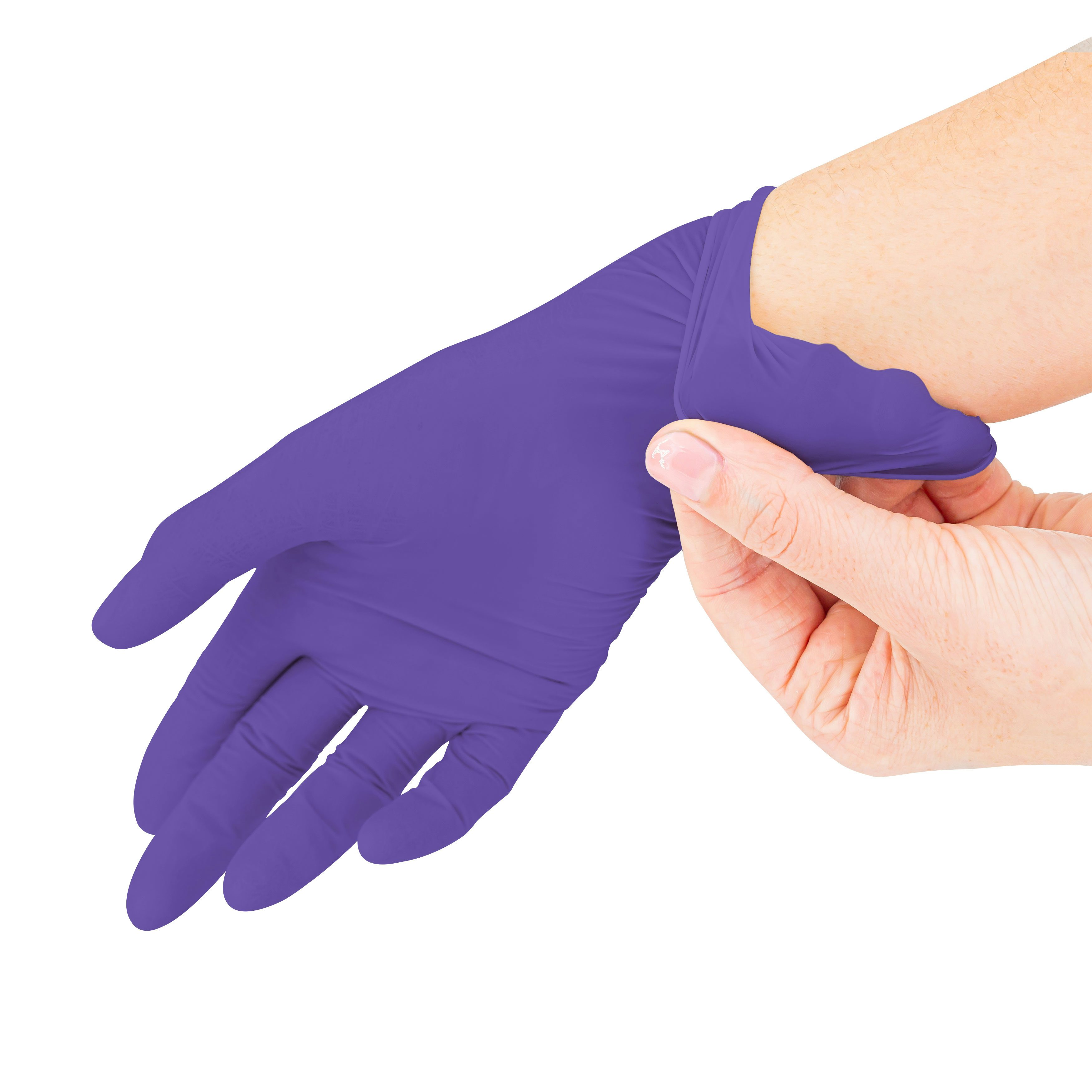 SF Nitril Handschuhe, Latex-frei Größe S, Violett, 100 Stück