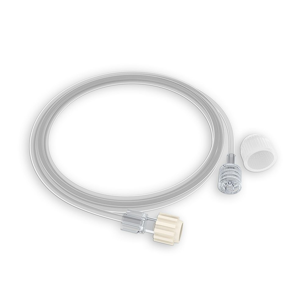 Bild 1 Druckschlauch, 1500 mm, LL pos, LL neg, transparent, dicke Wandstärke, bis 8 bar