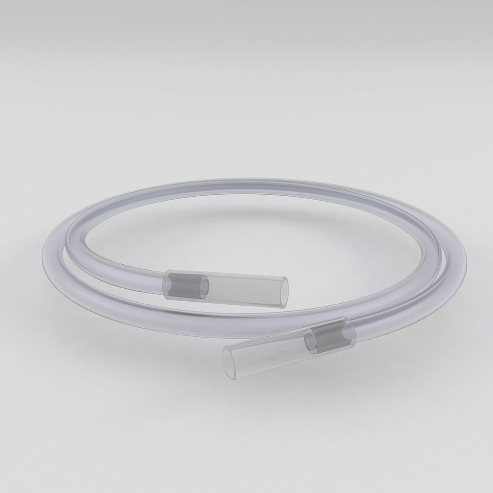 Absaugschlauch, 1000 mm, Ch. 27, beidseitig Silikonansatz