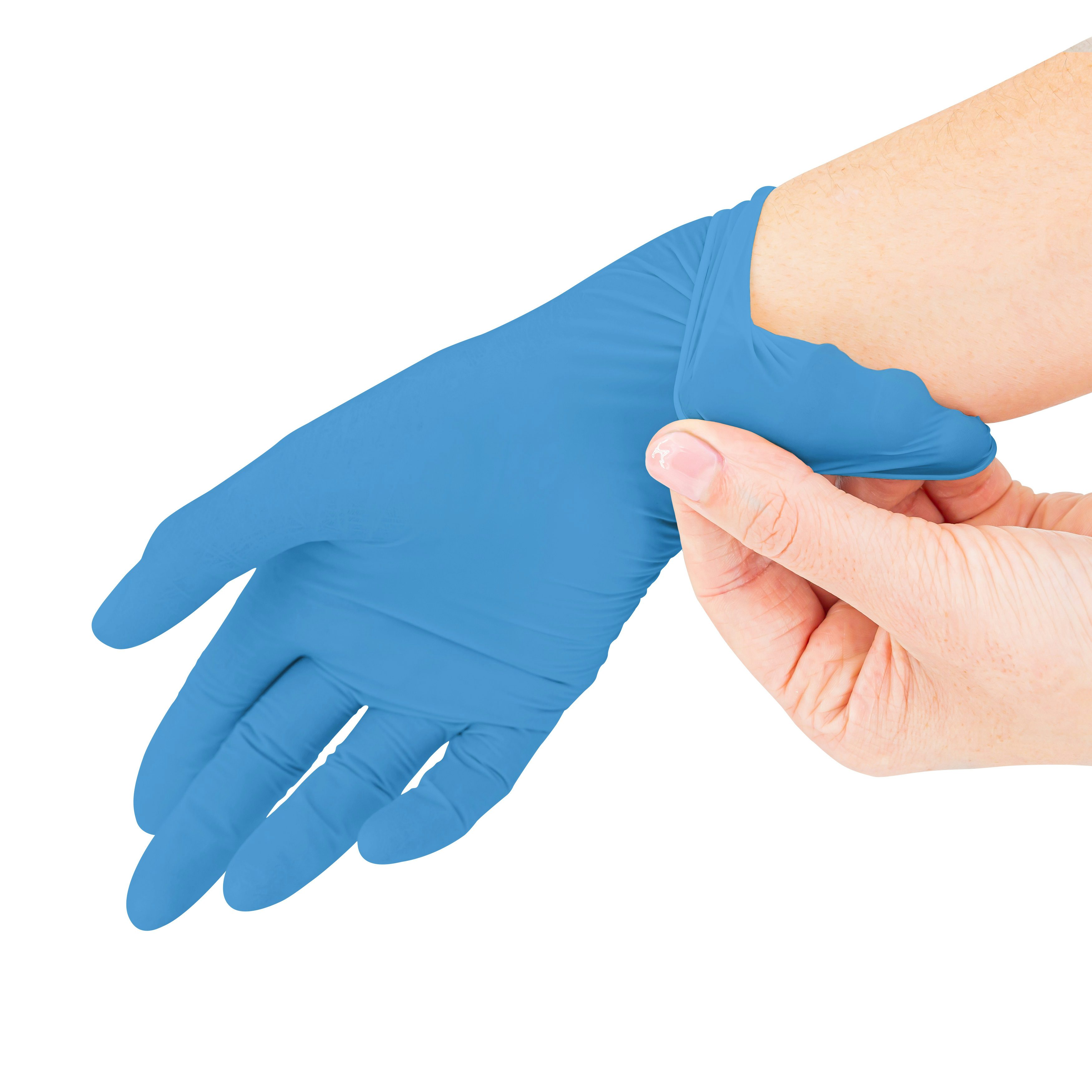 SF Nitril Handschuhe, Latex-frei Größe S, Blau, 200 Stück